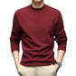Men’s Antibacterial Solid Color Thermal Long Sleeve Top