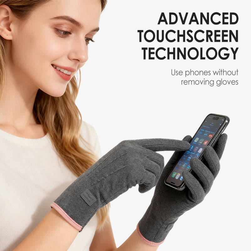 Windproof Warm Gloves with Touchscreen & Anti-Slip Grip