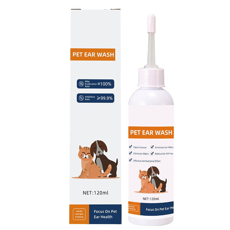 🐾 BUY 1 GET 1 FREE! ✨ Pet Ear Cleaner - Gentle Formula with Soothing Aloe for Dogs & Cats, Prevents Infections & Odor 🌿👂