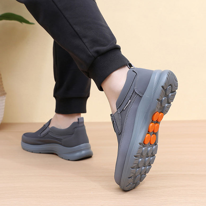 ✨ Men's Orthopedic Breathable Slip-On Sneakers - Arch Support with Memory Foam Insoles for All-Day Comfort 🏃‍♂️💨
