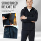 Men's Hooded Zip-Up Tracksuit Set