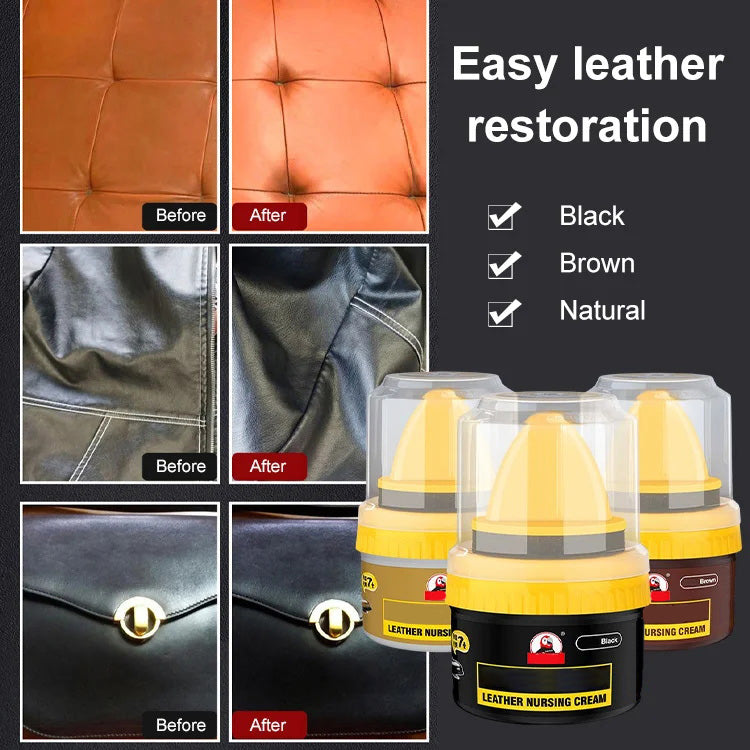 👞 BUY 1 GET 1 FREE! ✨ Leather Repair Cream Liquid Shoe Polish
