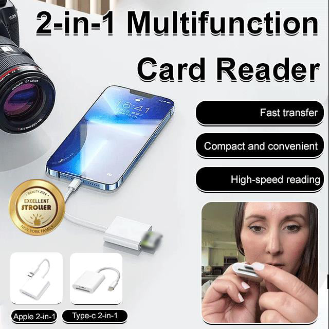 🔌 50% OFF NOW! 📱 5-in-1 Reader for Android – Dual USB-C Adapter, Fast Charging & Data Sync ⚡