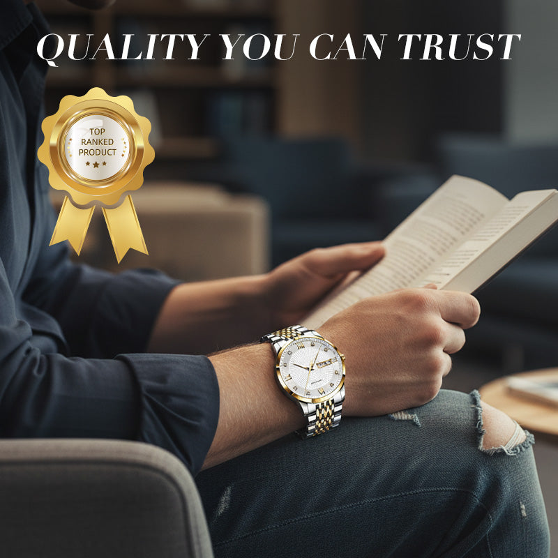 ⏳Year-End Premium Sale: 80% OFF💥Men's Stainless Steel Waterproof Business Watch