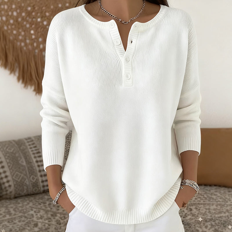📢📢50 % OFF !!⏰⏰Women's Button V-Neck Knit Sweater