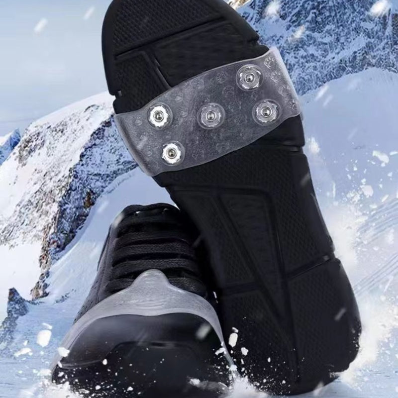 ⏳LAST DAY SALE: ￡5.99!!⚡50K+ SOLD!❄️Universal 5-Tooth Ice Cleats for Shoes & Boots