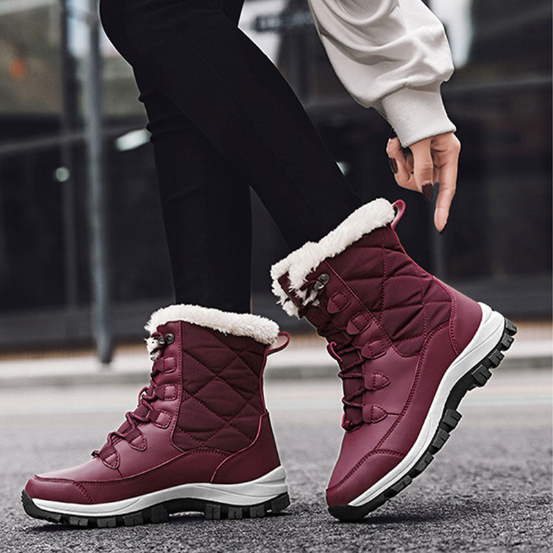 ✨ Lightweight Women’s Warm Snow Boots – Comfortable & Not Bulky, Fur Lined for Easy Walking/Winter Trips