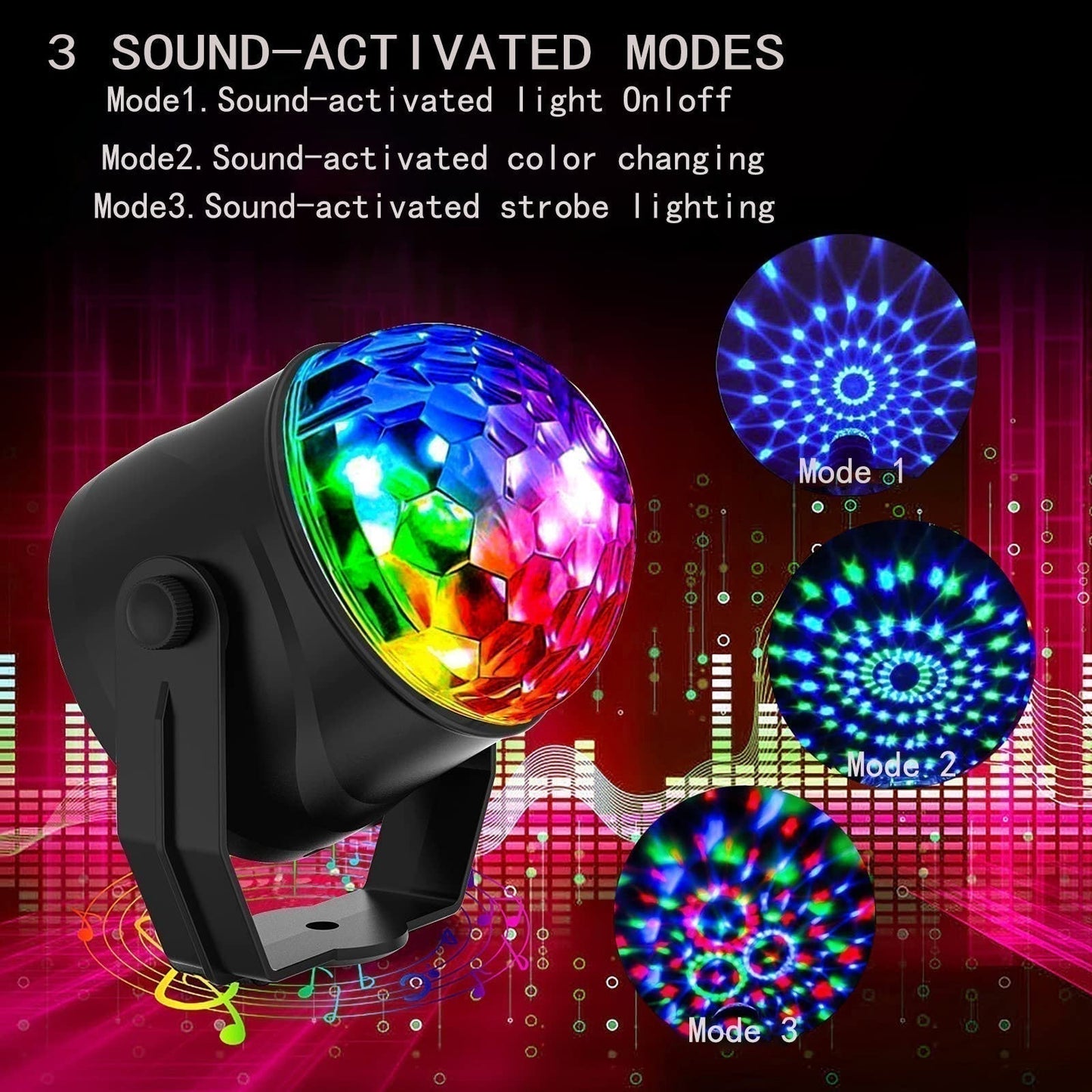 🎄 FESTIVE FEAST DEAL! 50% OFF 🔥Colorful Rotating Magic Disco Ball Light