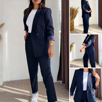 ⏳Time-Limited Special⏰Classic Women's 2-Piece Blazer Set – Ready-to-Wear & Figure-Flattering, Easy to Style!
