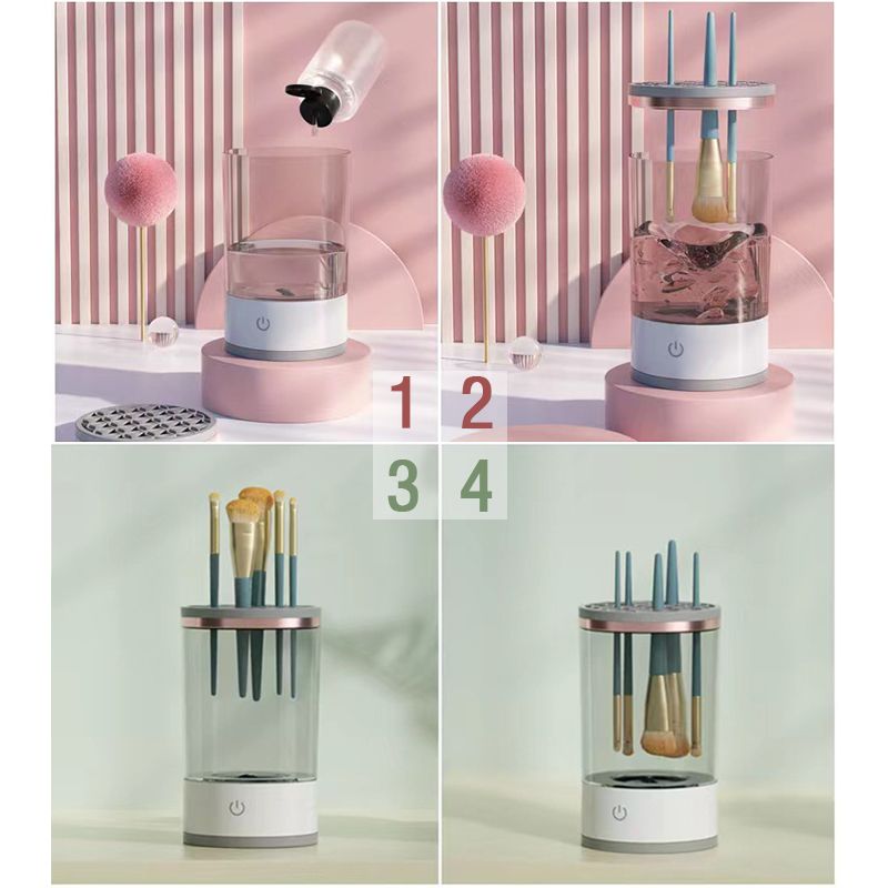 💕LAST DAY SALE 50% OFF— Great Gift! Electric Makeup Brush Cleaner