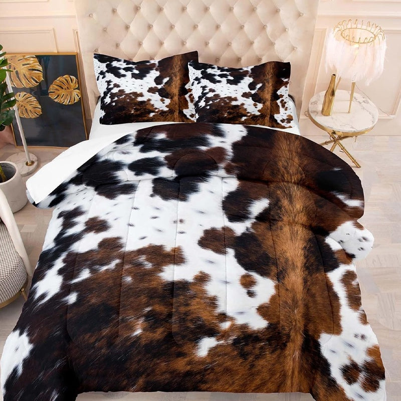 📢📢49% OFF !!🎅Cow Print Duvet Cover Set