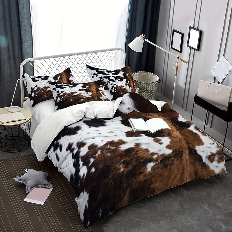 📢📢49% OFF !!🎅Cow Print Duvet Cover Set
