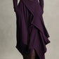 🎅🏻50% OFF🎉Women's Elegant High-Neck Asymmetrical Draped Maxi Dress