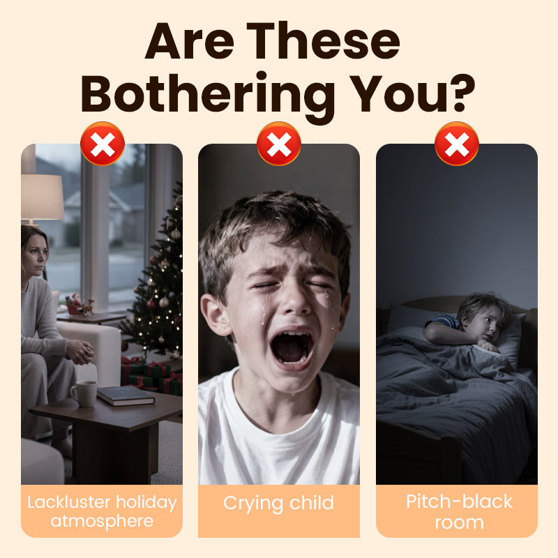 📢📢50 % OFF !!⏰⏰Luminous Christmas Wall Stickers Set