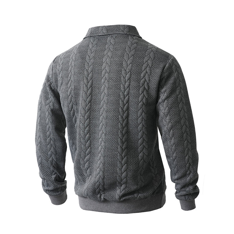 🔥New Arrivals Offer🔥—Men's Casual Half-Zip Cable-Knit Sweater