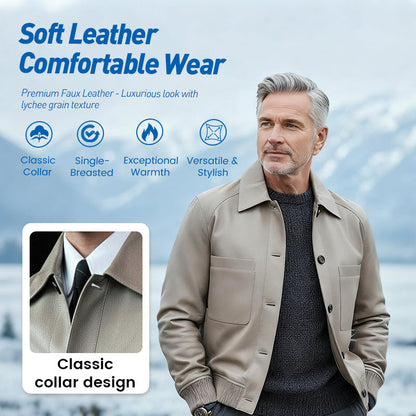 ⏰Black Friday Sale 60% OFF💥💥Men's Classic PU Leather Jacket