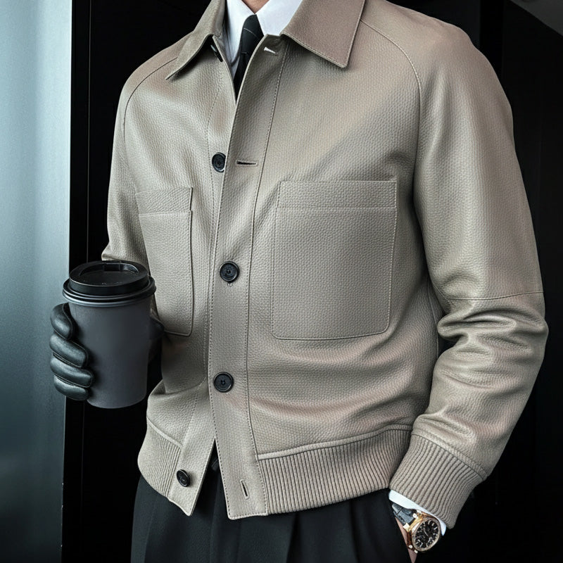 ⏰Black Friday Sale 60% OFF💥💥Men's Classic PU Leather Jacket