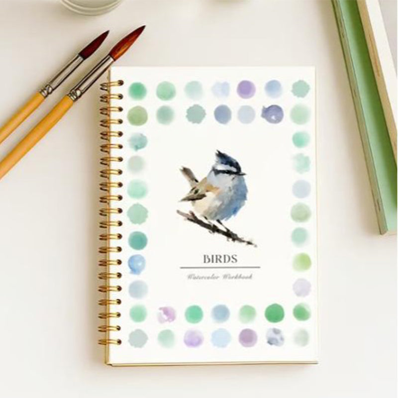 Watercolor Workbook for Beginners with 16 Colors Paint