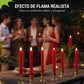 Remote Control LED Taper Candle with Flickering