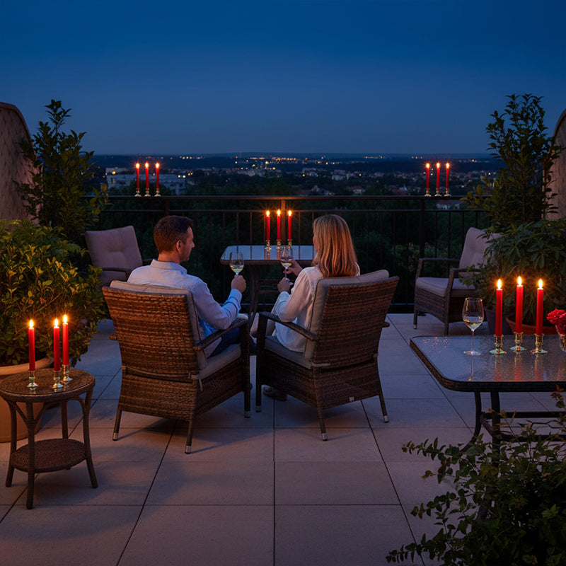 Remote Control LED Taper Candle with Flickering