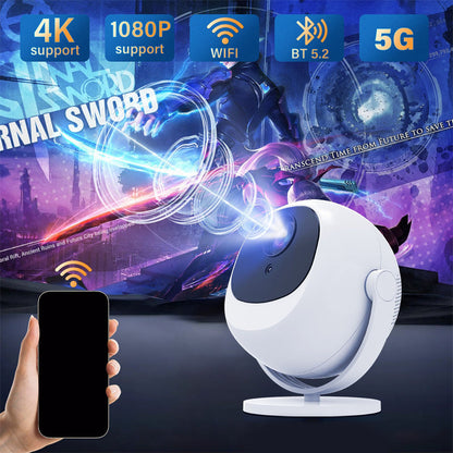 📽️ 55% OFF FLASH SALE ! ⚡ 360° Portable Smart HD Projector – 360° Rotatable Projection, Crisp HD Imaging, Wireless Connection & Ultra-Compact 🎬