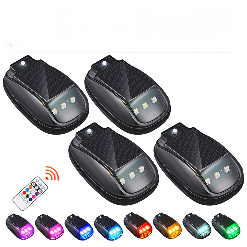 Waterproof Solar Car Roof Light with Remote