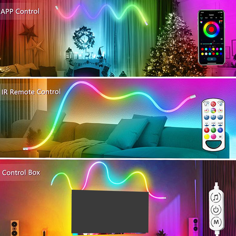 Smart Remote Flexible RGB LED Rope Lights