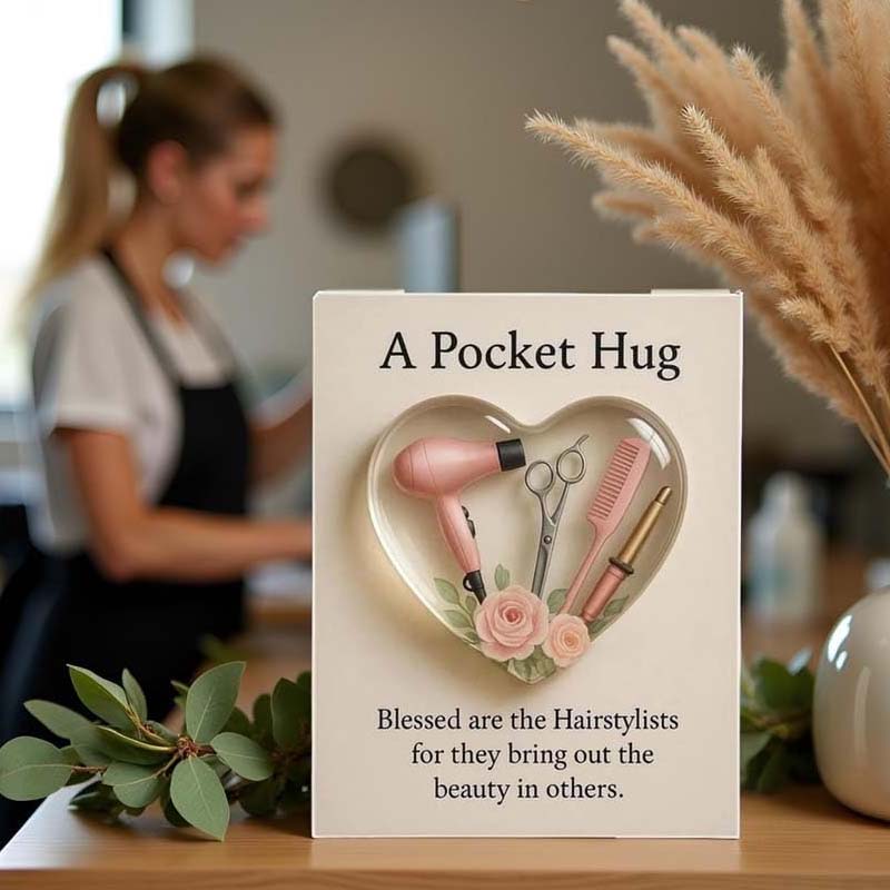 Heart Pocket Hug for Hair Stylists