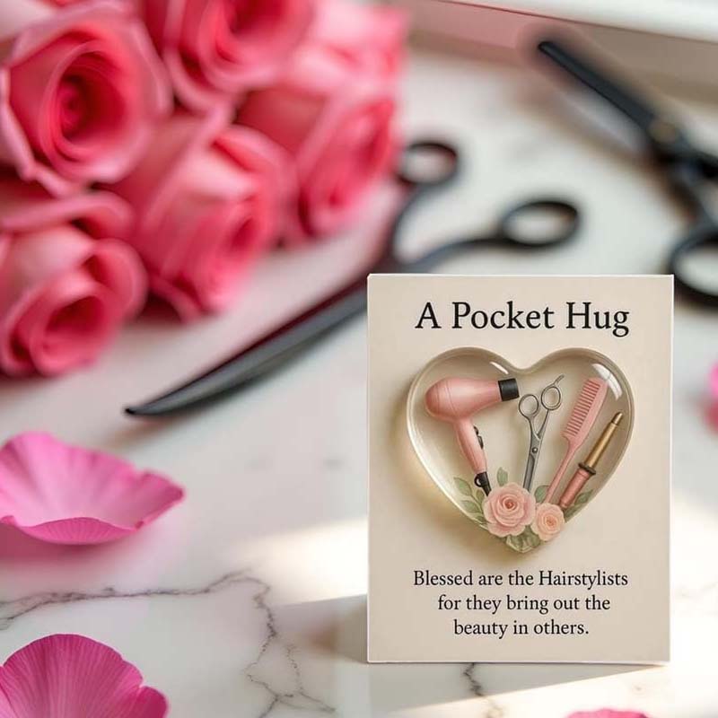 Heart Pocket Hug for Hair Stylists
