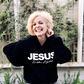 Chic Sparkling Sequins JESUS Is the Light Hoodie