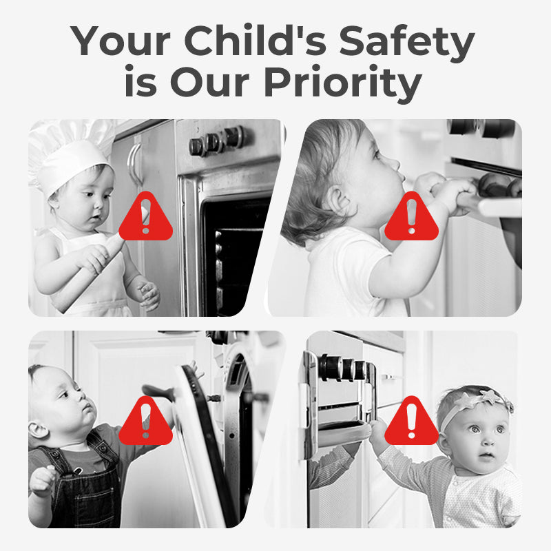 Children Oven Double-Button Safety Knob