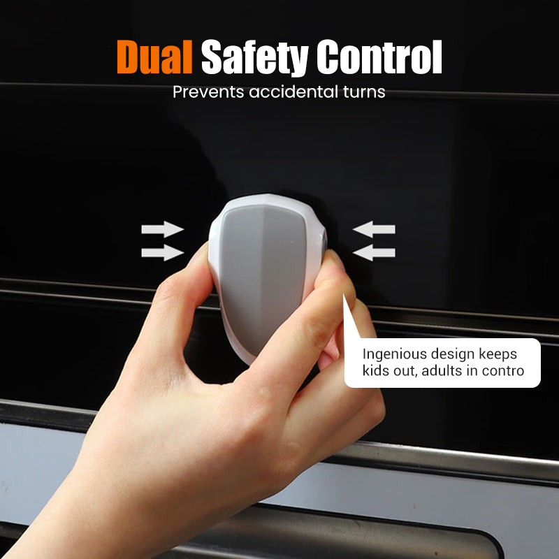 Children Oven Double-Button Safety Knob