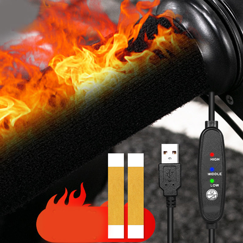 🏍️Heated Handlebar Grips for Cycling - Three-Level Temperature Control
