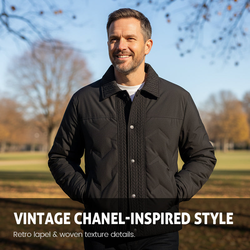 Men's Vintage Chic Warm Lapel Padded Coat✈️Free shipping