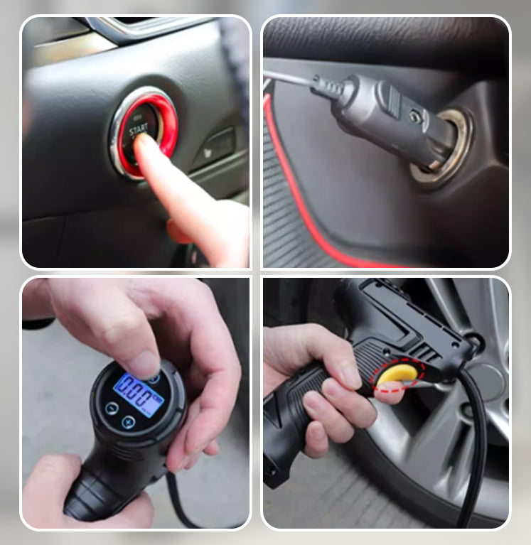 Cordless Electric Car Tyre Inflator Pump