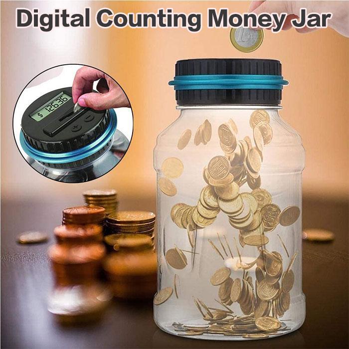 ⏰Watch Savings Grow – Digital Money Box with Auto Coin Counting & Target Setting