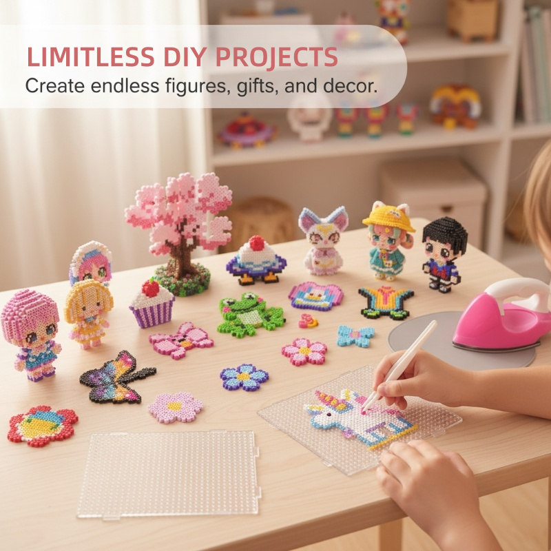 Complete 96-Color Fuse Bead Craft Kit