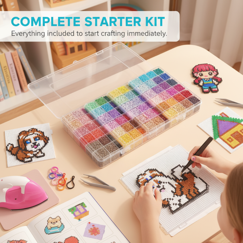 Complete 96-Color Fuse Bead Craft Kit