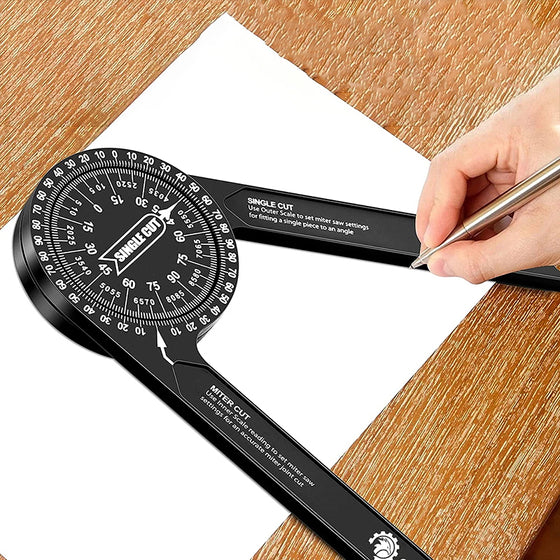📏 7-inch Aluminum Mitre Saw Conveyor | Precision Angle Finder