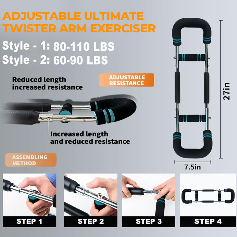 ✨Adjustable weight bar for arm trainers, arm and torso strength training equipment, portable training device for home gyms and fitness✨