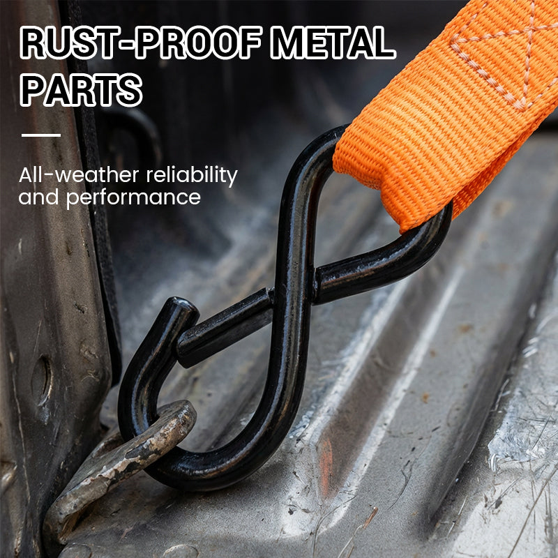 Retractable Cargo Tie-Down Straps for Cars