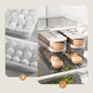 Double Auto Rolling Egg Organizer for Refrigerator Side Door