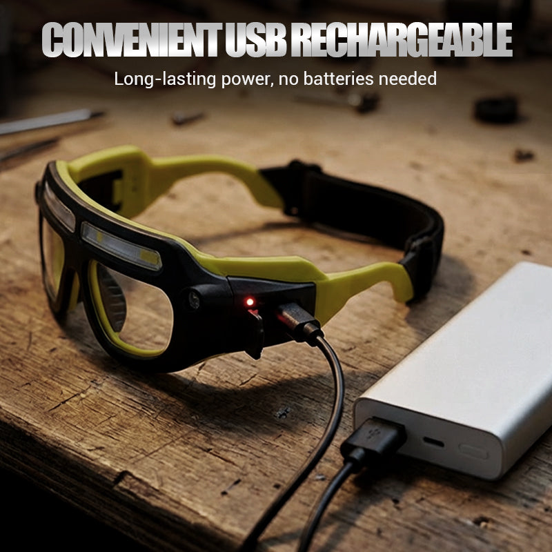 ⏳Limited-time 56% off⏰Rechargeable LED Glasses Headlamp