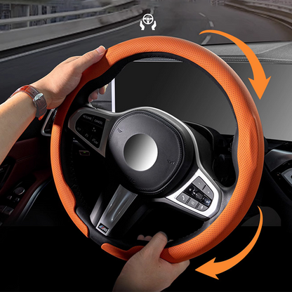 💖Universal Genuine Leather Car Steering Wheel Cover