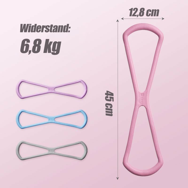 🎁Final Hours Flash Sale ￡12.99!!⚡Figure 8 TPE Resistance Bands – Yoga & Gym Training Gear
