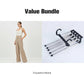 Women's High-Waist Wide-Leg Solid Color Trousers