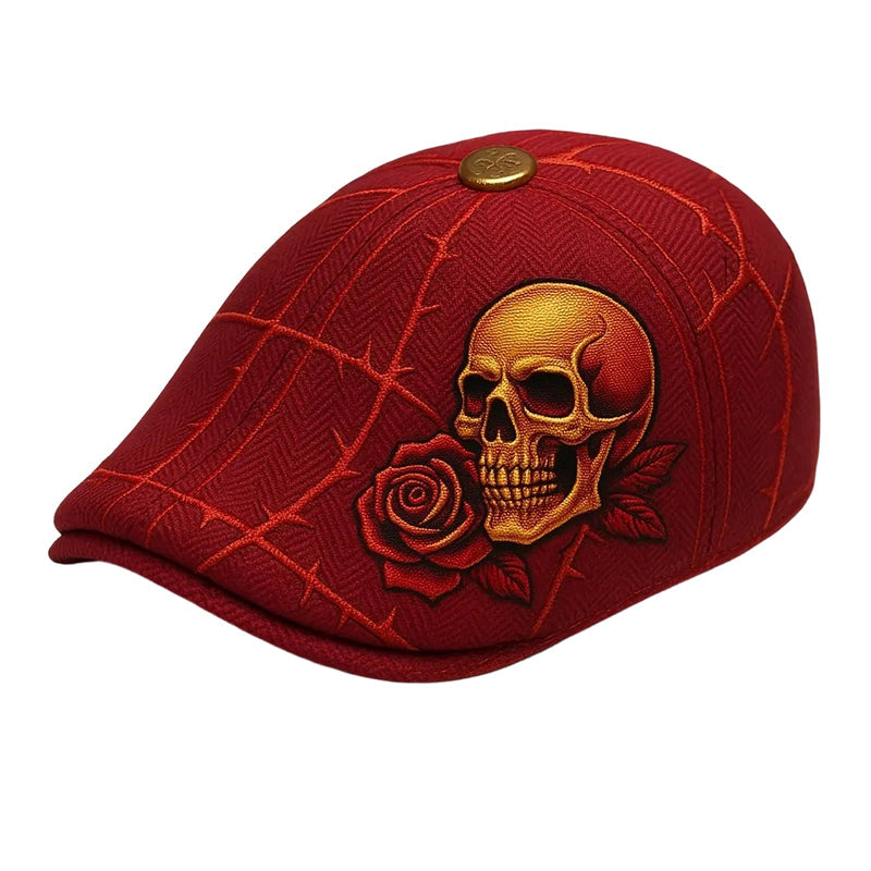 🔥🎁New arrival 50% OFF🔥Skull & Thorn Flat Cap