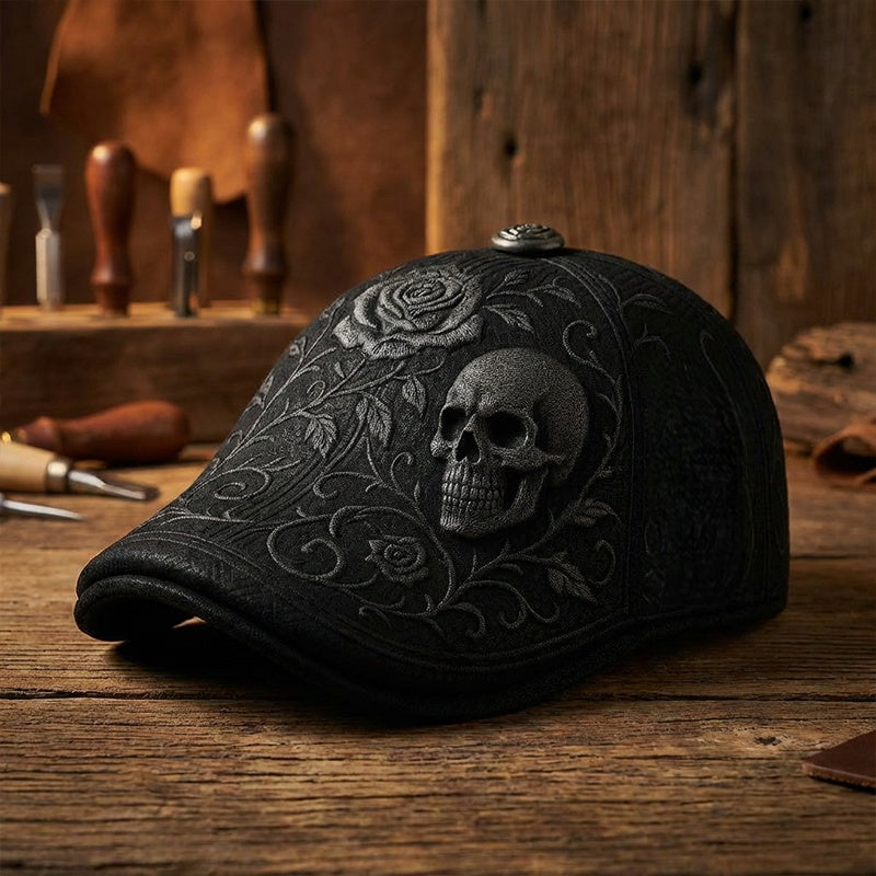 🔥🎁New arrival 50% OFF🔥Skull & Thorn Flat Cap