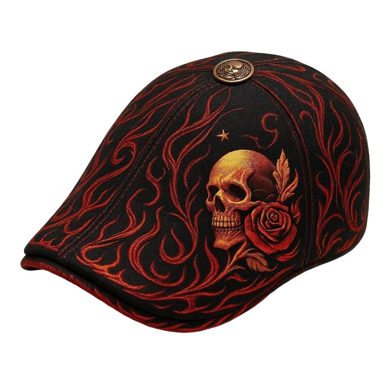 🔥🎁New arrival 50% OFF🔥Skull & Thorn Flat Cap