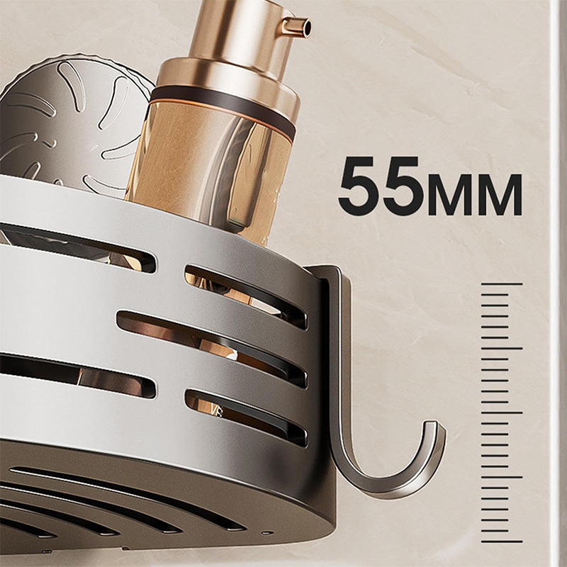 🥳HOT SALE🥳🛁 Conquer Tight Corners! No-Drill Triangle Basket Suction Cup Mounted, Strong Hold, Your Space Magician🧽
